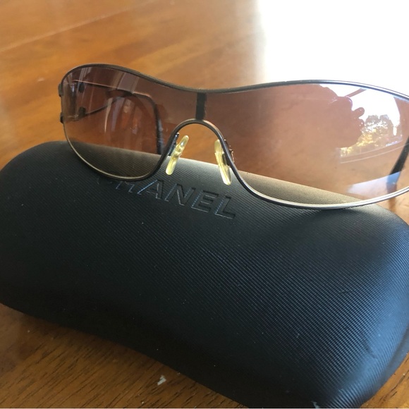 Authentic Chanel 4072-B Crystal CC Sunglasses Gradient Brown Vintage with Case. - Picture 10 of 14